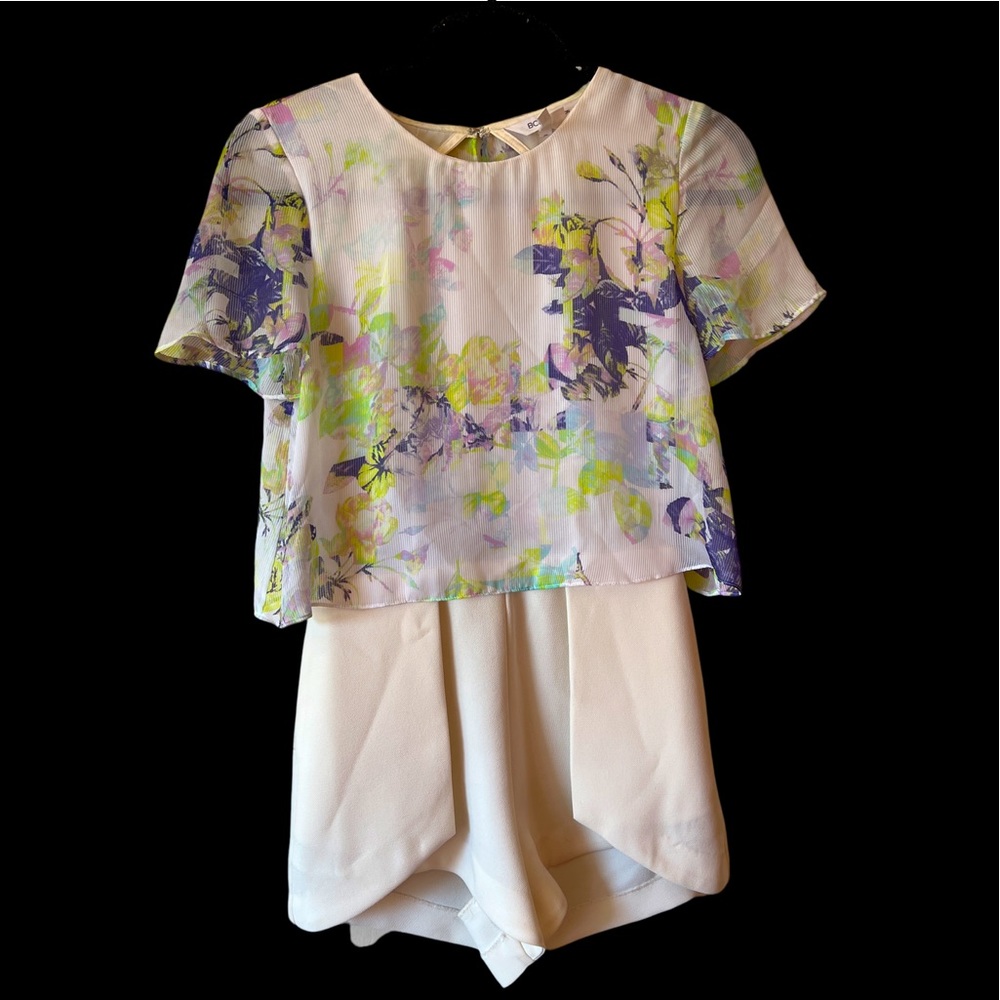 Bcbg Beautiful Romper With Open Back - image 1